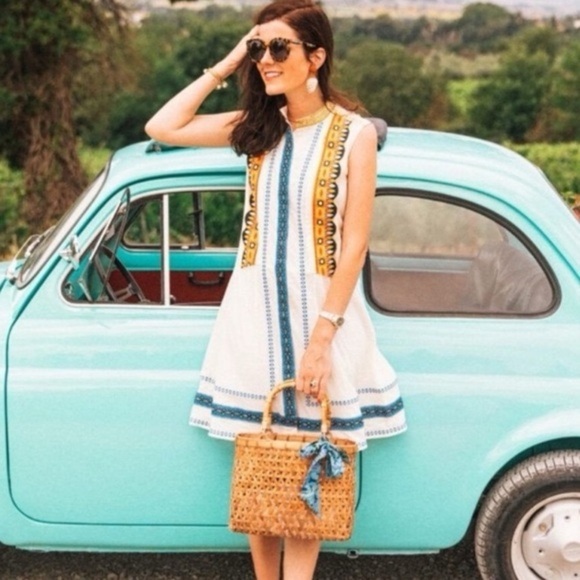 Tory Burch Dresses & Skirts - Tory Burch Embroidered Adriana Fit & Flare Dress Size 2